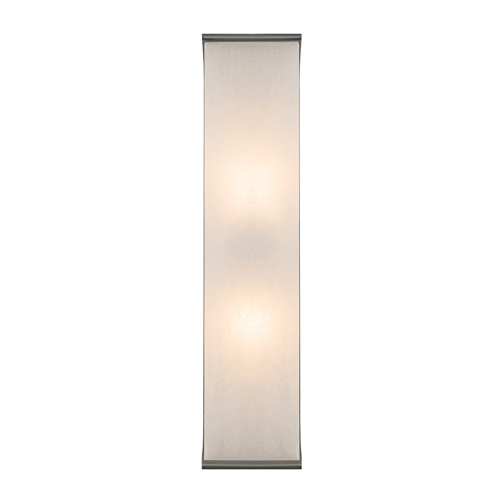 Abbott Two Light Vanity in Urban Bronze/Alabaster Alora Canada