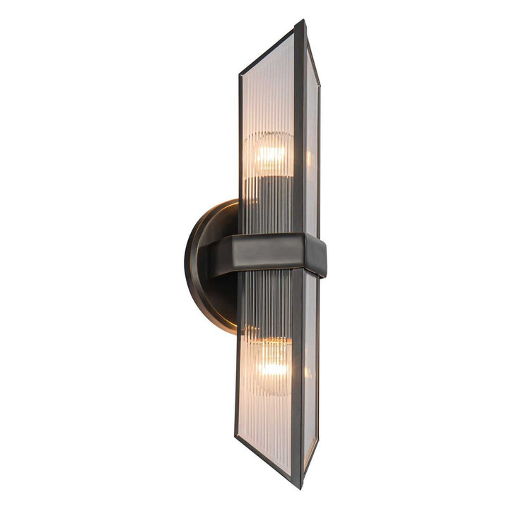 Alora Canada - WV332815UBCR - Two Light Vanity - Cairo - Urban Bronze/Ribbed Glass