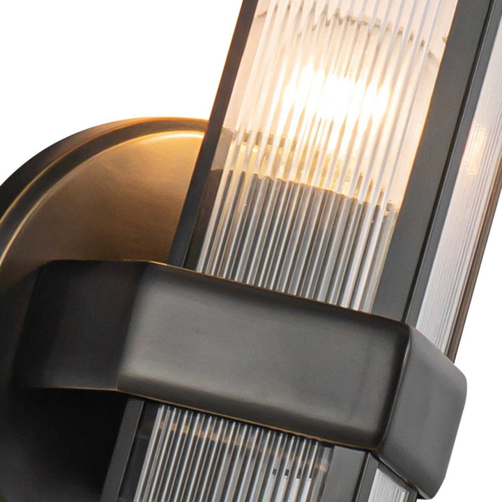 Alora Canada - WV332904UBCR - One Light Wall Sconce - Cairo - Urban Bronze/Ribbed Glass
