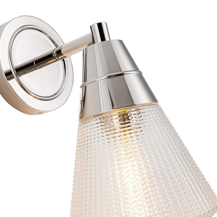 Alora Canada - WV348106PNPG - One Light Wall Sconce - Willard - Polished Nickel/Prismatic Glass