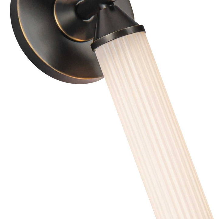 Alora Canada - WV348222UBFR - LED Vanity - Edwin - Urban Bronze/Frosted Ribbed Glass