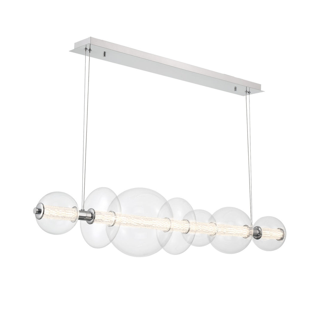 Eurofase Canada - 46772-015 - ATOMO-CHD-7LT-56IN-CHR-CL - ATOMO - Chrome