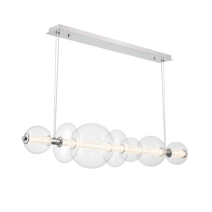 Eurofase Canada - 46772-015 - ATOMO-CHD-7LT-56IN-CHR-CL - ATOMO - Chrome