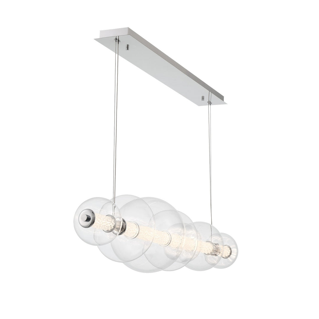 Eurofase Canada - 46772-015 - ATOMO-CHD-7LT-56IN-CHR-CL - ATOMO - Chrome