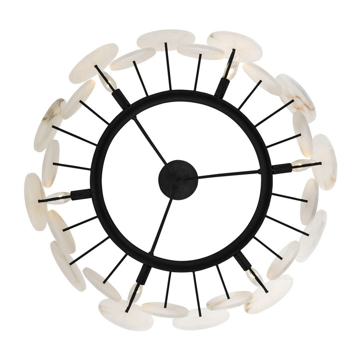 Varaluz - 370C06MB - Six Light Chandelier - Cosmos - Matte Black