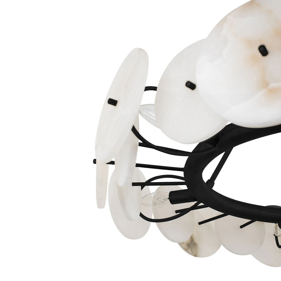 Varaluz - 370C06MB - Six Light Chandelier - Cosmos - Matte Black