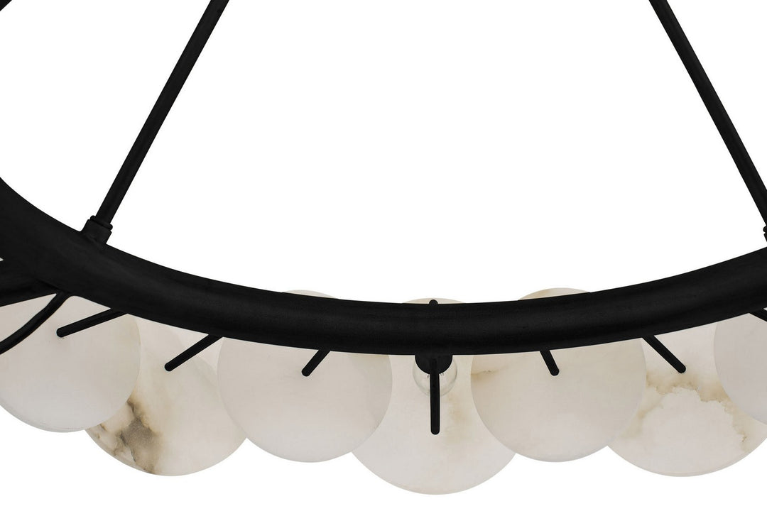 Varaluz - 370C06MB - Six Light Chandelier - Cosmos - Matte Black