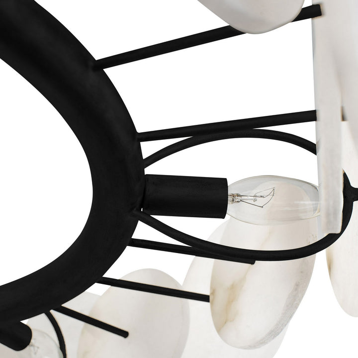 Varaluz - 370C06MB - Six Light Chandelier - Cosmos - Matte Black