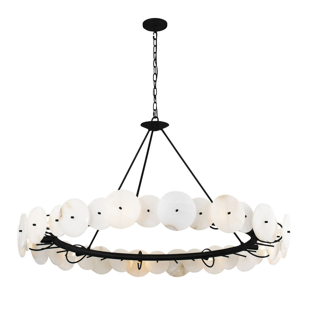 Varaluz - 370C09MB - Nine Light Chandelier - Cosmos - Matte Black
