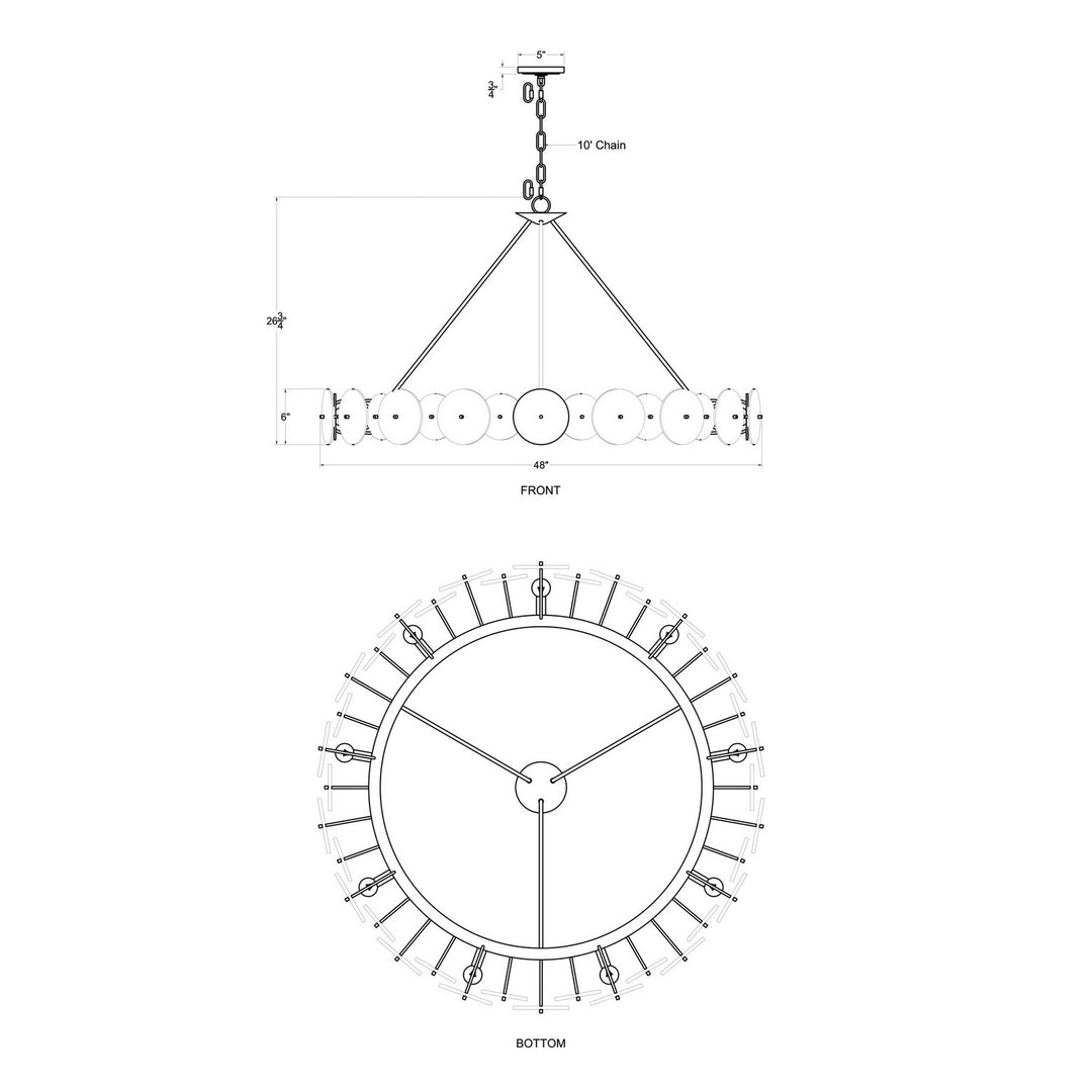 Varaluz - 370C09MB - Nine Light Chandelier - Cosmos - Matte Black