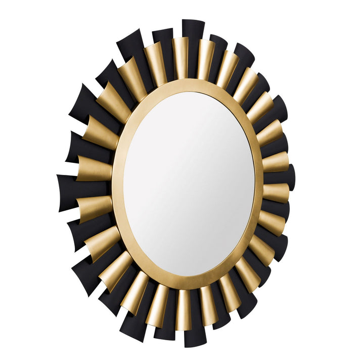 Varaluz - 372MI36MBFG - Mirror - Daphne - Matte Black/French Gold