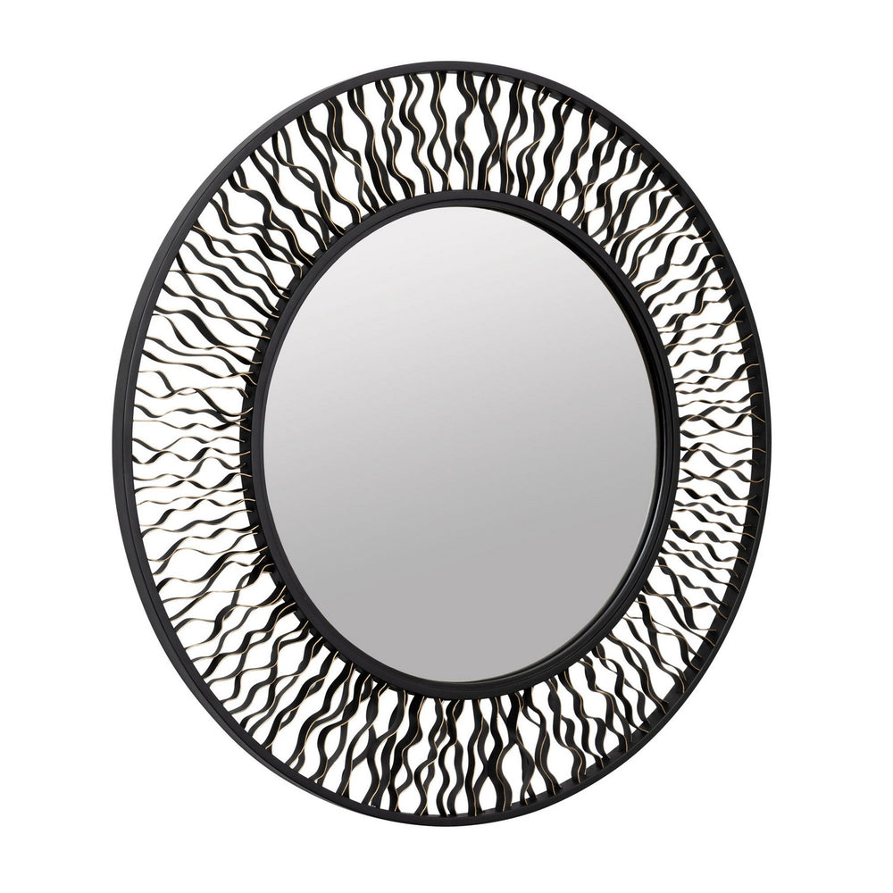 Varaluz - 380MI30AMBFG - Mirror - Estela - Matte Black/French Gold