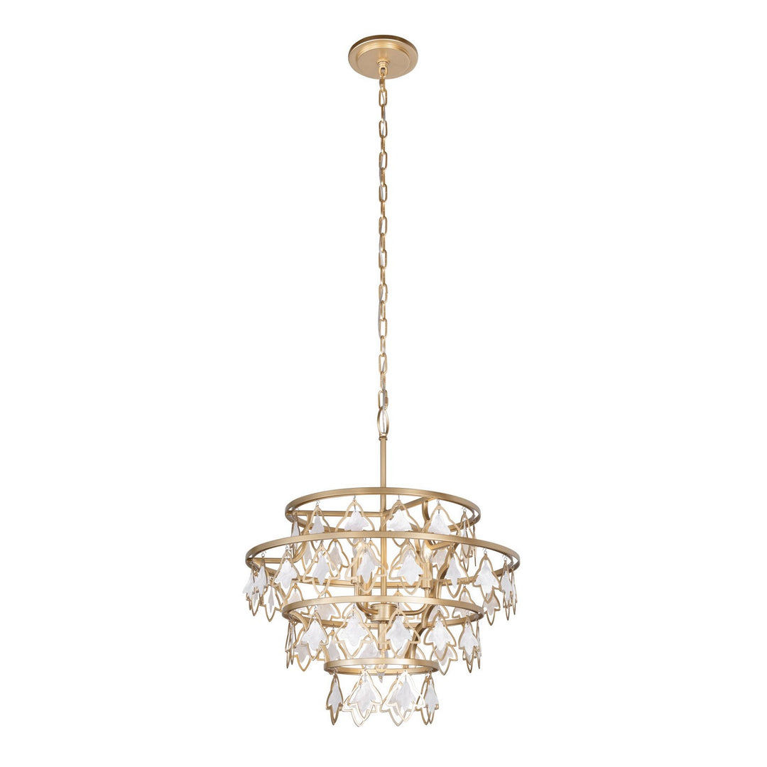 Varaluz - 386C04FG - Four Light Chandelier - Fleur - French Gold
