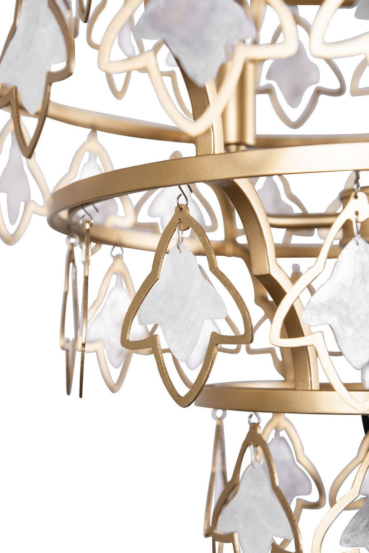 Varaluz - 386C04FG - Four Light Chandelier - Fleur - French Gold