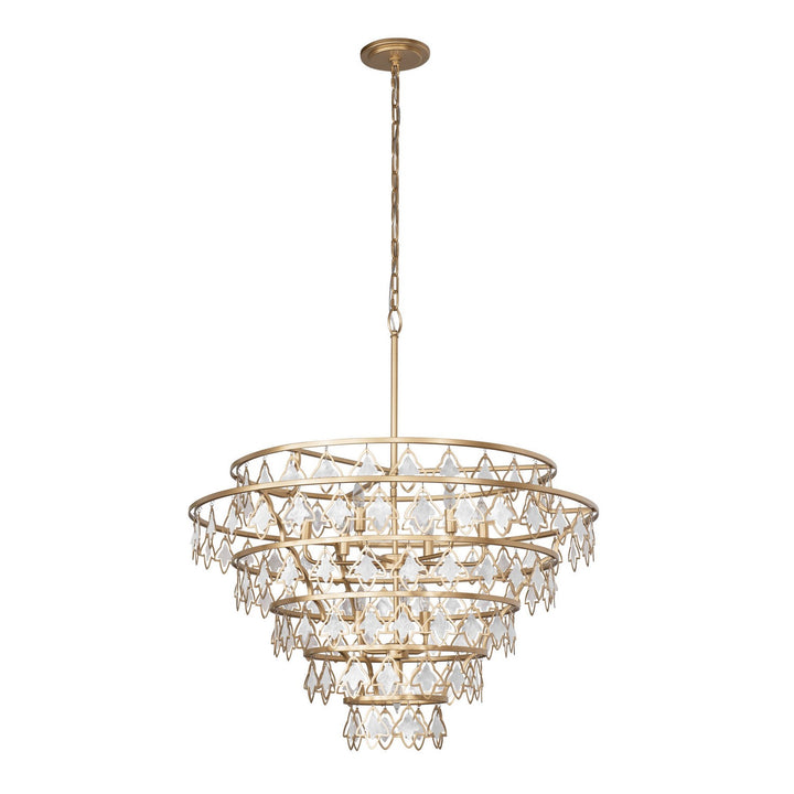 Varaluz - 386C10FG - Ten Light Chandelier - Fleur - French Gold