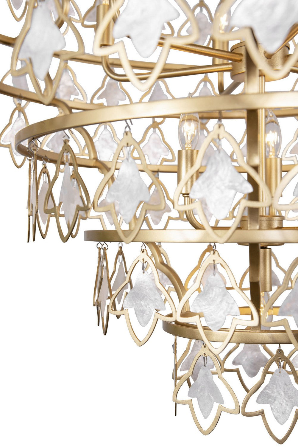 Varaluz - 386C10FG - Ten Light Chandelier - Fleur - French Gold