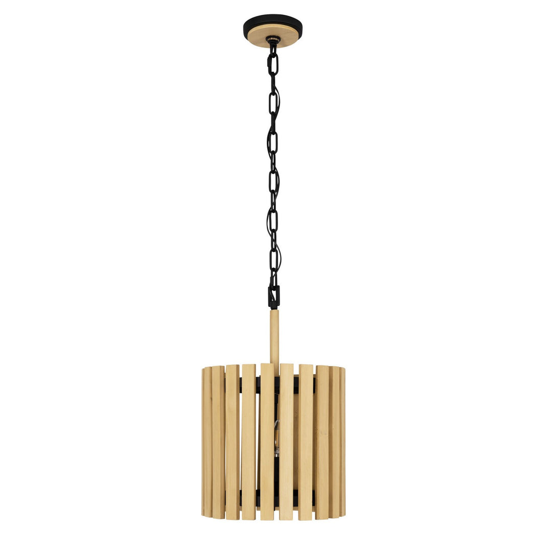 Varaluz - 387P02MBH - Two Light Pendant - Suratto - Matte Black/Honey Blonde