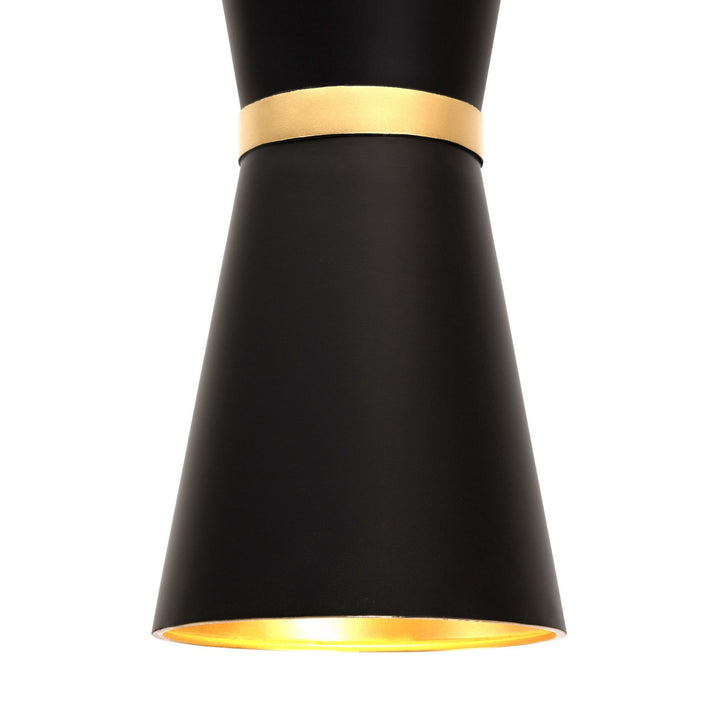 Varaluz - 390P02MBFG - Two Light Pendant - Mad Hatter - Matte Black/French Gold