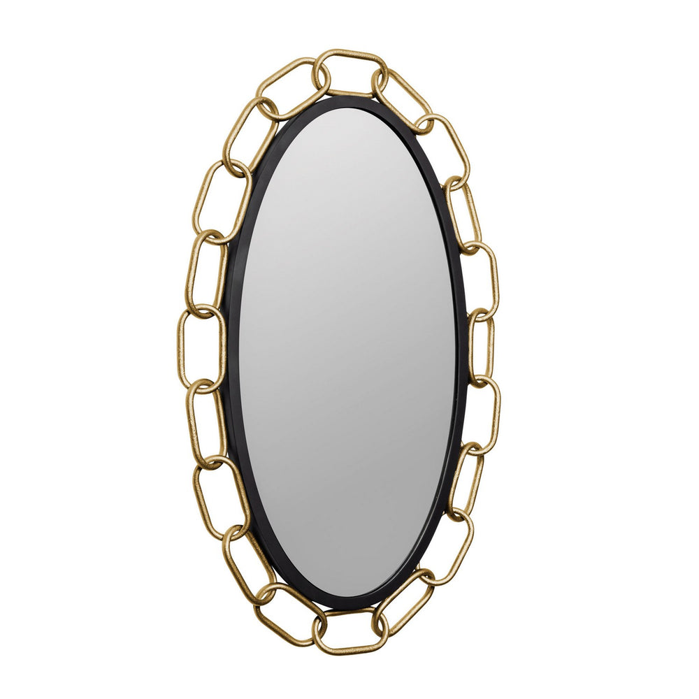 Varaluz - 444MI24MBTG - Mirror - Chains of Love - Matte Black/Textured Gold