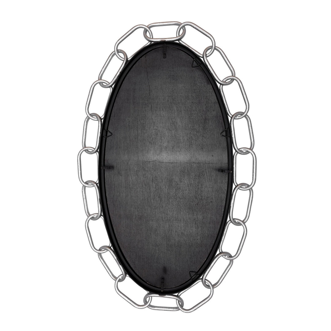 Varaluz - 444MI24MBTS - Mirror - Chains of Love - Matte Black/Textured Silver