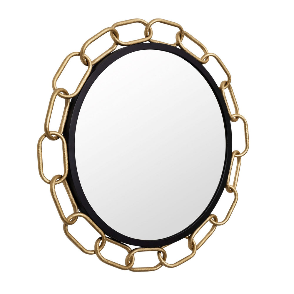 Varaluz - 444MI30MBTG - Mirror - Chains of Love - Matte Black/Textured Gold