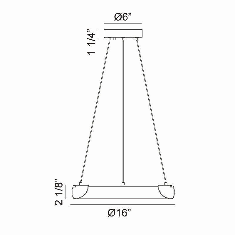 Matteo Canada - C32716BG - LED Pendant - Maverick
