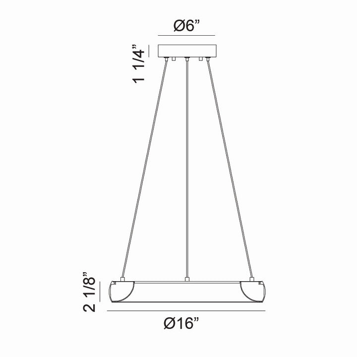 Matteo Canada - C32716BG - LED Pendant - Maverick