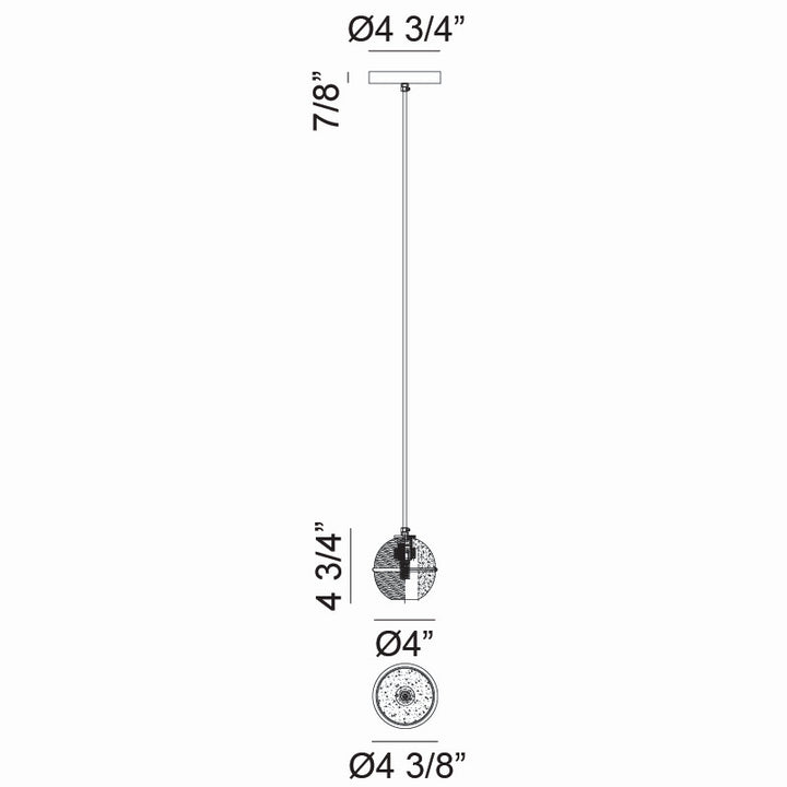 Matteo Canada - C33101AG - One Light Pendant - Misty