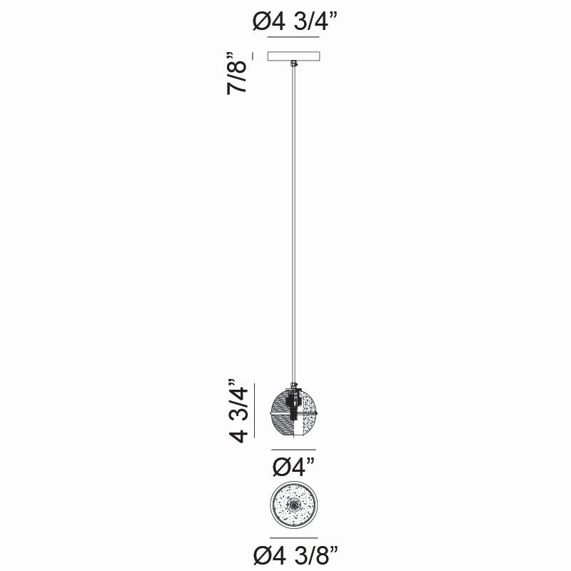 Matteo Canada - C33101MB - One Light Pendant - Misty
