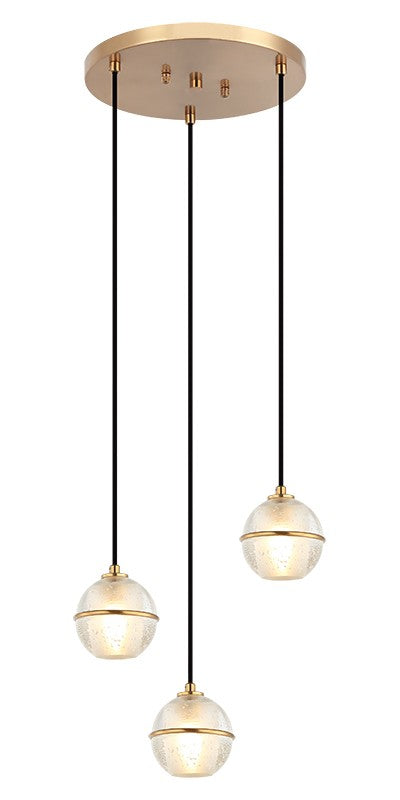 Matteo Canada - C33103AG - Three Light Pendant - Misty