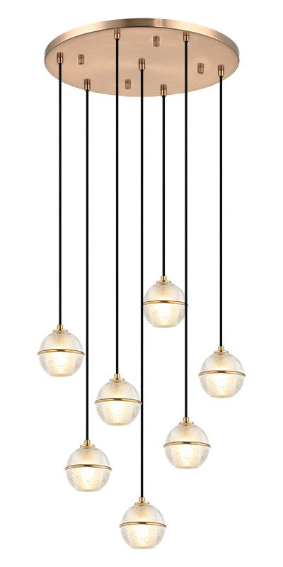 Matteo Canada - C33107AG - Seven Light Pendant - Misty
