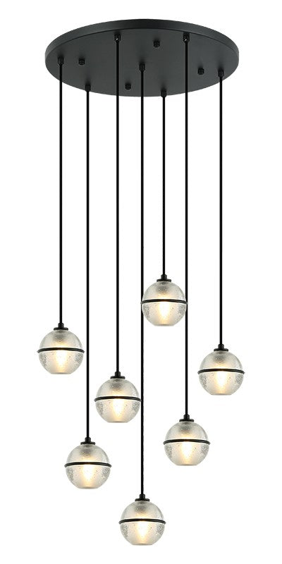 Matteo Canada - C33107MB - Seven Light Pendant - Misty