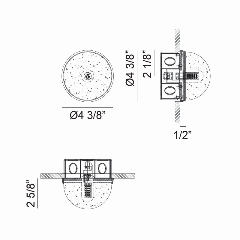 Matteo Canada - WX33101AG - One Light Wall Sconce/Ceiling Mount - Misty
