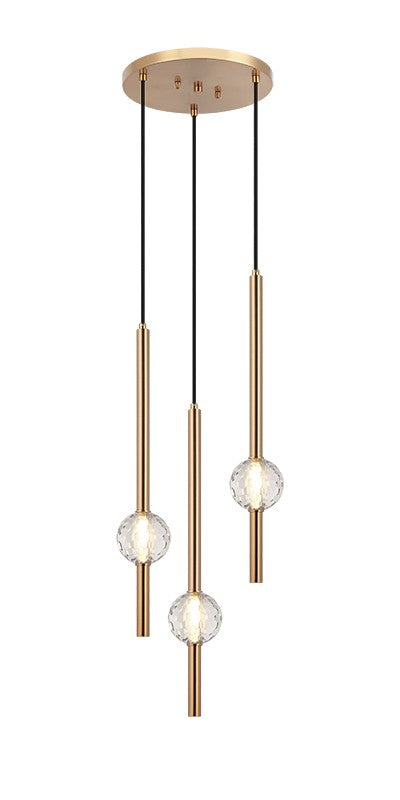 Matteo Canada - C68903AG - Three Light Pendant - Windchimer