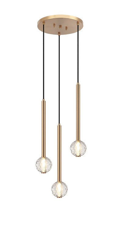 Matteo Canada - C68903AG - Three Light Pendant - Windchimer