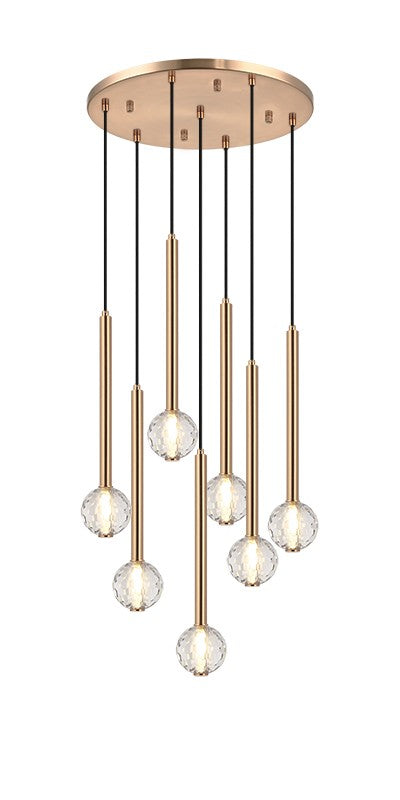 Matteo Canada - C68907AG - Seven Light Pendant - Windchimer