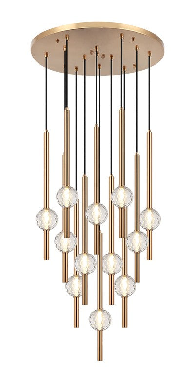 Matteo Canada - C68912AG - 12 Light Chandelier - Windchimer
