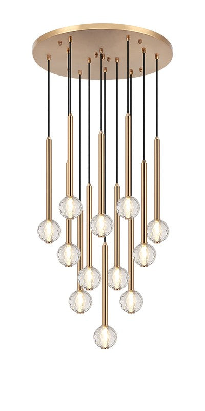 Matteo Canada - C68912AG - 12 Light Chandelier - Windchimer