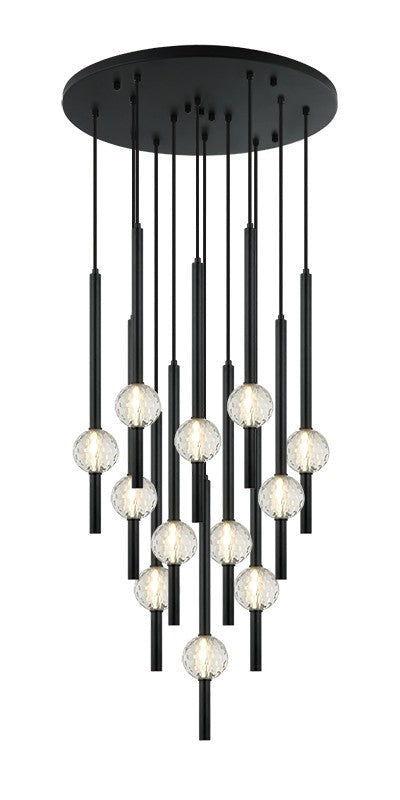 Matteo Canada - C68912MB - 12 Light Chandelier - Windchimer