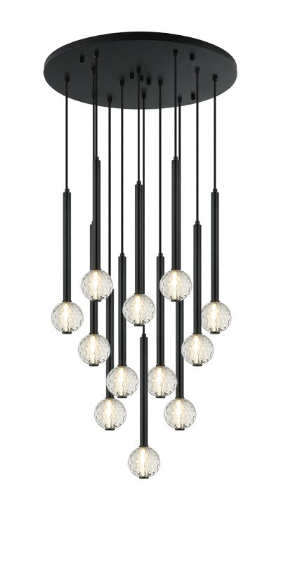 Matteo Canada - C68912MB - 12 Light Chandelier - Windchimer