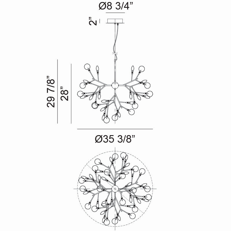 Matteo Canada - C69836GL - LED Pendant - Hydragea Bloom