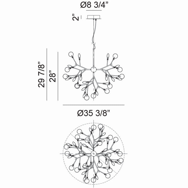 Matteo Canada - C69836MB - LED Pendant - Hydragea Bloom