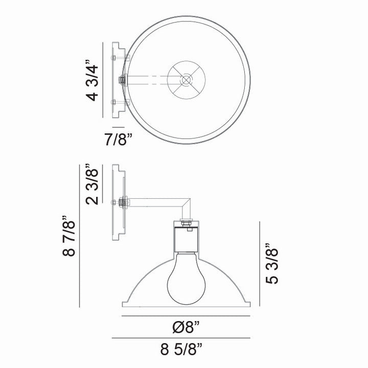Matteo Canada - W81901MW - One Light Wall Sconce - Farmley