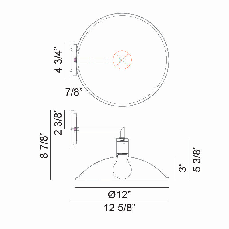 Matteo Canada - W81911MB - One Light Wall Sconce - Farmley