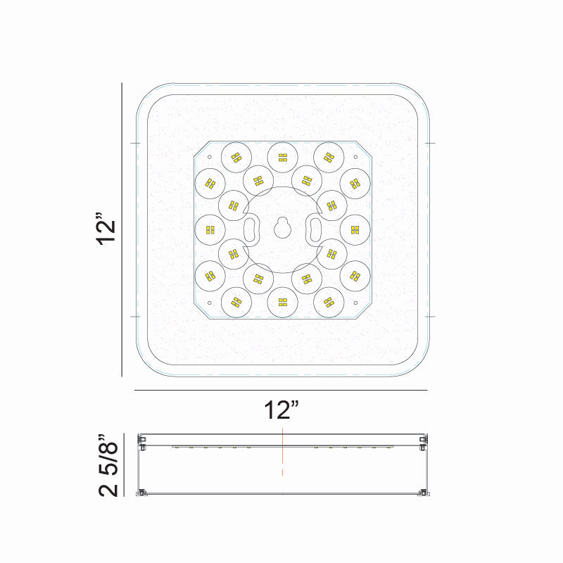 Matteo Canada - M10542BKAG - LED Ceiling Mount - Ainslay