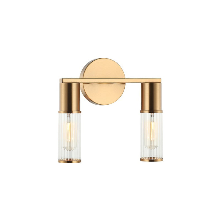 Matteo Canada - S02802AG - Two Light Wall Sconce - Klarice - Aged Gold Brass