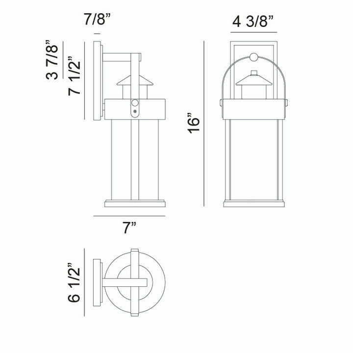 Matteo Canada - S09301MB - One Light Wall Sconce - Sophia