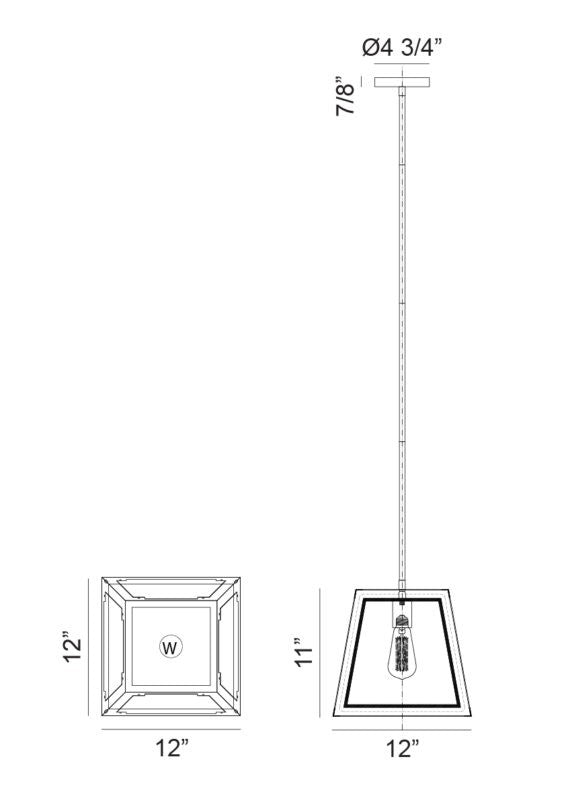 Matteo Canada - C72101WHAG - One Light Pendant - Rosalie