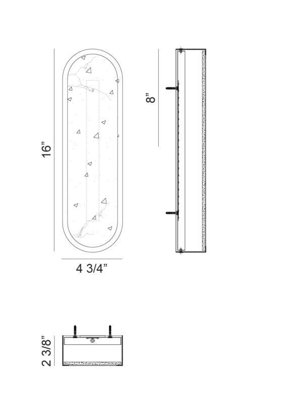 Matteo Canada - W05916AG - LED Wall Sconce - Marblestone