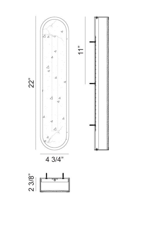 Matteo Canada - W05922AG - LED Wall Sconce - Marblestone